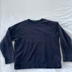 Vince Men’s French Terry Long Sleeve Crew Neck T-Shirt Sweatshirt